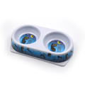 Double Round Melamine Pet Bowl Base